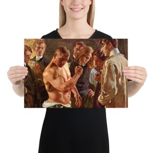 Muskelspiel by Osmar Schindler, 1907 - Poster