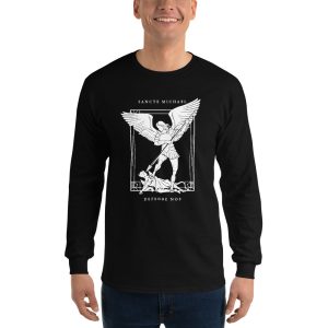 Saint Michael - Sancte Michael Defende Nos - Men’s Long Sleeve Shirt