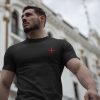 Embroidered Knights Templar Cross - Unisex T-Shirt