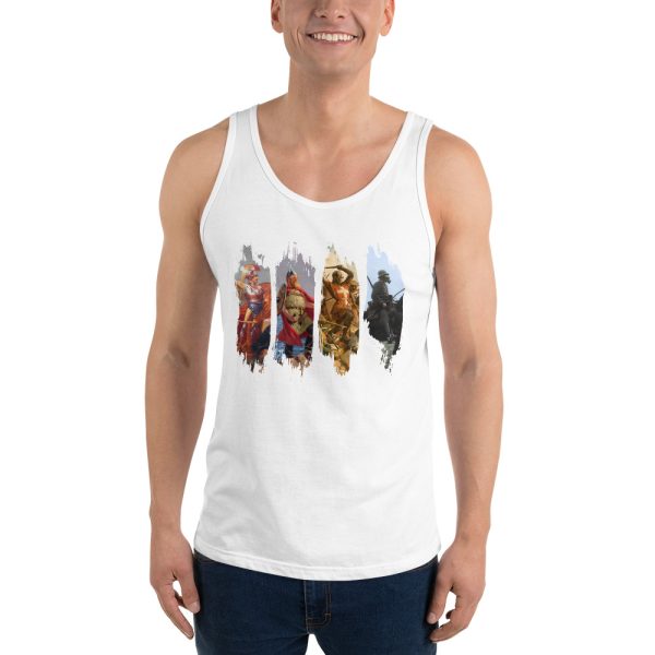 unisex-premium-tank-top-white-front-617ba7711f989.jpg Warriors Through Time - Unisex Tank Top