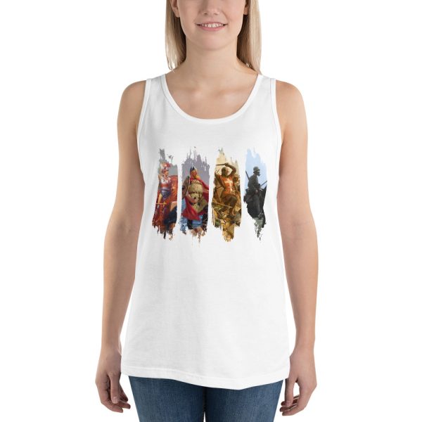unisex-premium-tank-top-white-front-617ba7711fad8.jpg Warriors Through Time - Unisex Tank Top