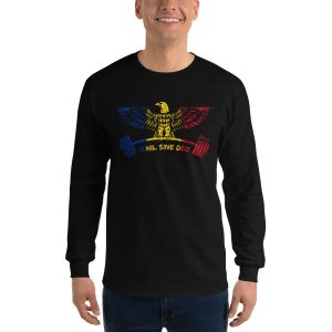 Romania's Gym Eagle - Nihil Sine Deo - Men’s Long Sleeve Shirt