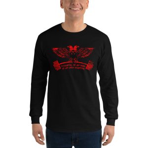 Albania's Gym Eagle - Ti Shqipëri, më jep nder - Men’s Long Sleeve Shirt