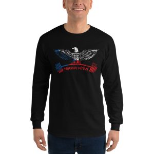 Czech Republic Gym Eagle - Pravda Vítězí - Men’s Long Sleeve Shirt