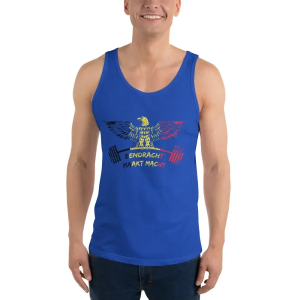 Belgium's Gym Eagle - Eendracht Makt Macht - Unisex Tank Top