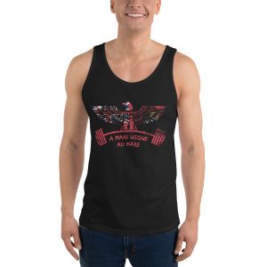 Red Ensignia Gym Eagle - A Mari Usque Ad Mare - Unisex Tank Top