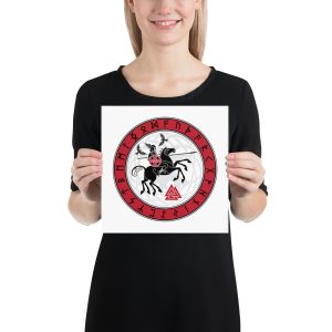 Odin on Horse Back - Poster