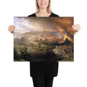 The Siege and Destruction of Jerusalem by David Roberts - Poster