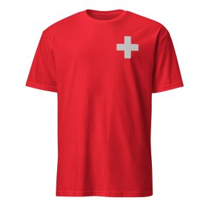 Embroidered Swiss Cross - T-Shirt